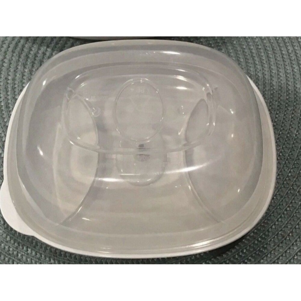 (3) Food Saver Vacuum Storage Container w. Lid Small Rectangular Lunch Leftovers - Picture 3 of 12